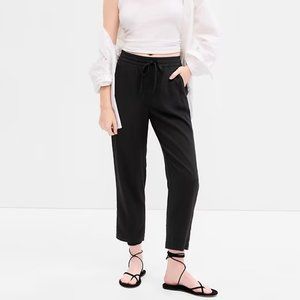 NWT GAP Factory Black Twill Easy Pants Lightweight
